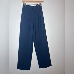 ARITZIA BABATON blue wide leg trouser pants size 0
